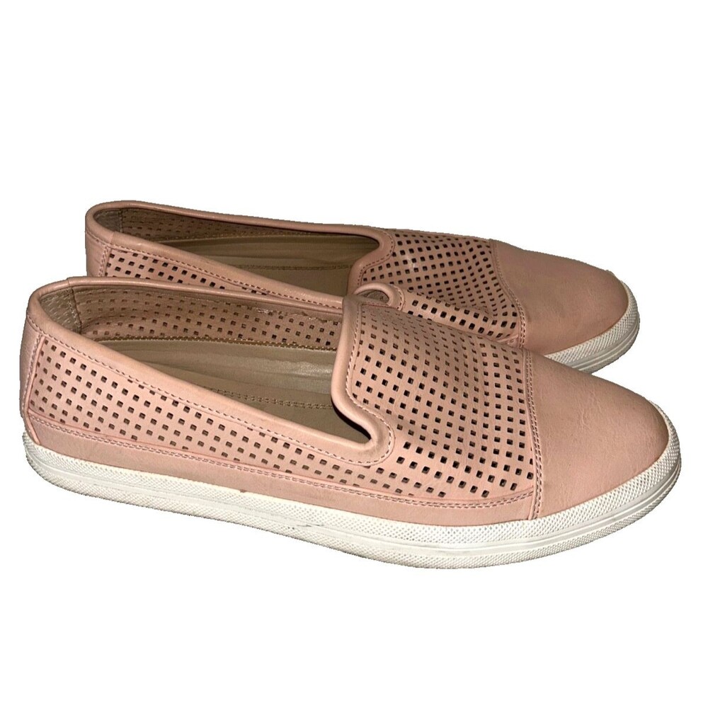 Calvin Klein Minerva Women's Slip-On Loafer size 8.5 Genuine Leather Ballet Pink